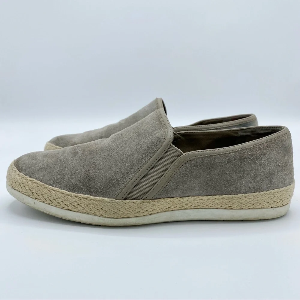 VINCE Light Wood Smoke Acker Slip-On Sneaker Size 7